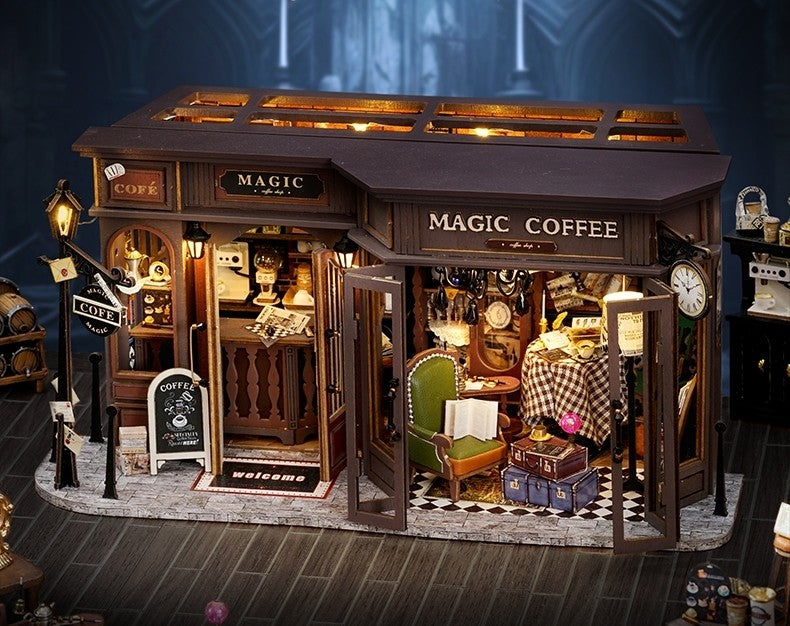 Magic Coffee Shop DIY Miniature House Kit