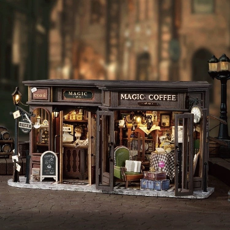 Magic Coffee Shop DIY Miniature House Kit