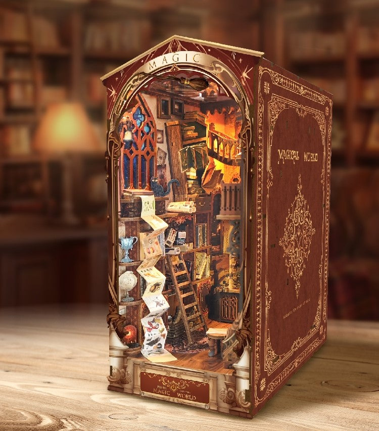 Book Nook 3D Vintage DIY Wooden Puzzle