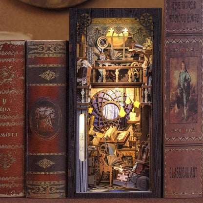 Nebula Rest Room | DIY Wooden Book Nook Kit | Bookshelf Insert Decor - Tonecheer