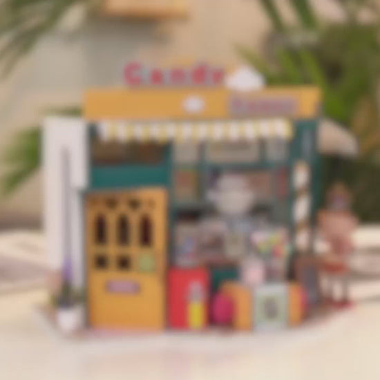 candy house diy miniature dollhouse kit assembly