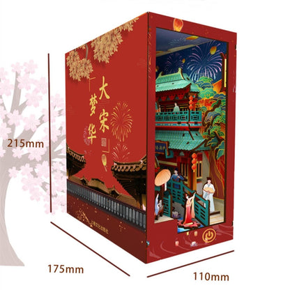 Song Dynasty Book Nook - DIY Kit - Bookshelf Insert Diorama - Miniature Crafts