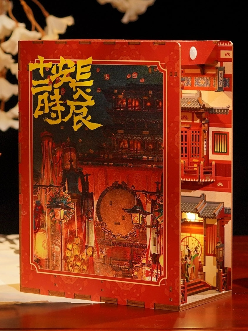 Tang Dynasty - Chang'an - Ancient China inspired diy book nook kit - shelf insert diorama - miniature crafts