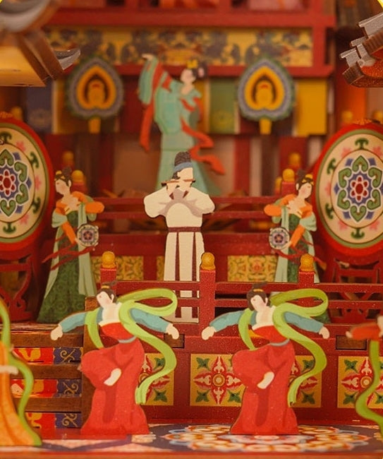 Tang Dynasty - Chang'an - Ancient China inspired diy book nook kit - shelf insert diorama - miniature crafts - details