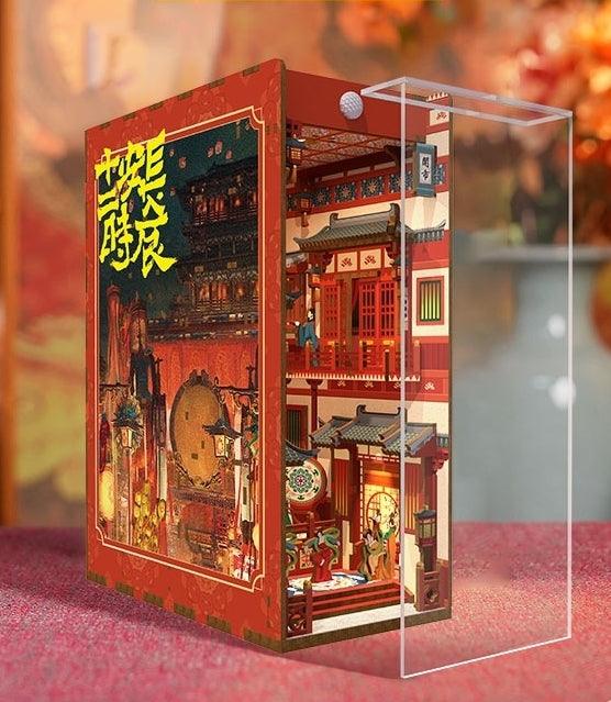 Tang Dynasty - Chang'an - Ancient China inspired diy book nook kit - shelf insert diorama - miniature crafts - dust cover