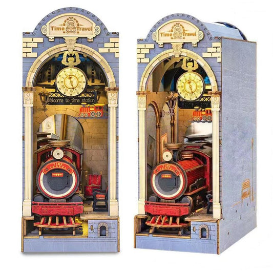 Harry Potter Inspired DIY Book Nook Kit Bookshelf Insert Diorama Diagon Alley Dollhouse Miniature