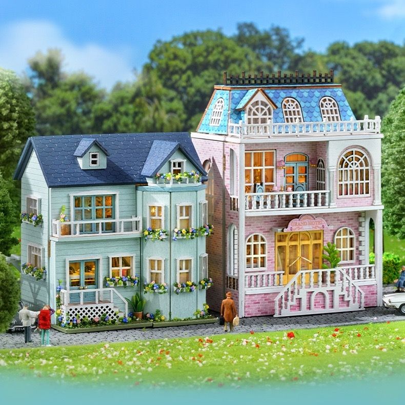 Mini Romantic Castle DIY Miniature House Kit