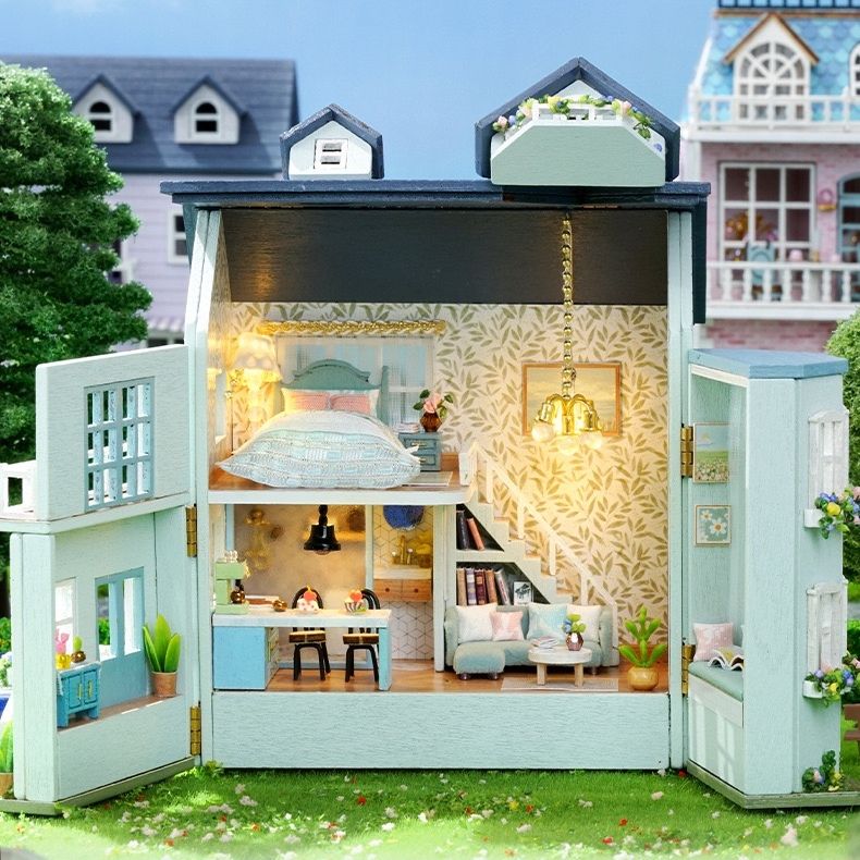 interior of Mini Warm House DIY Miniature House Kit