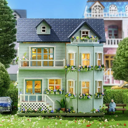 exterior of Mini Warm House DIY Miniature House Kit