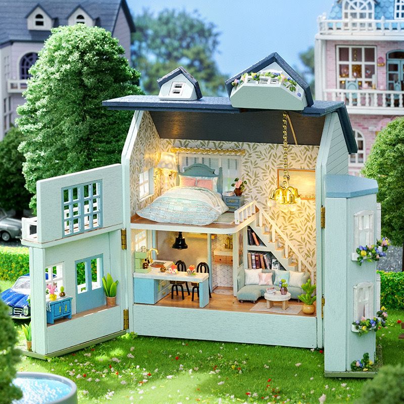 interior of Mini Warm House DIY Miniature House Kit