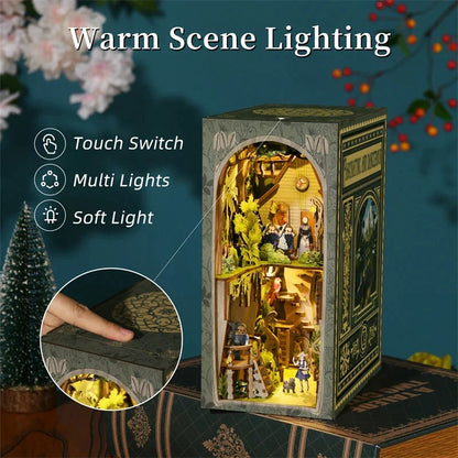 Wizard of Oz Inspired | DIY Book Nook Kit | 3D Wooden Puzzles | Bookshelf Decor Insert Diorama | Miniature Crafts