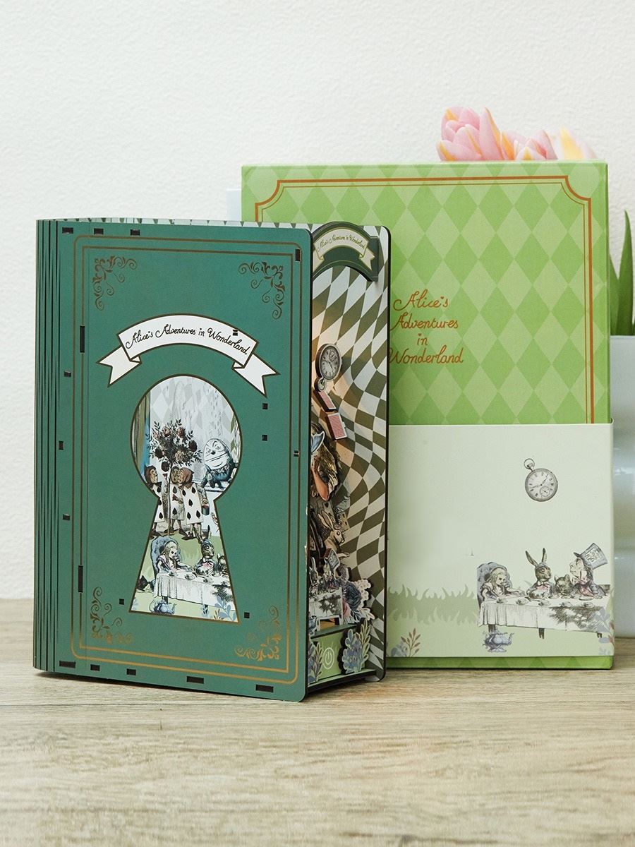 Alice In Wonderland DIY Wooden Book Nook Kit – DIYSLAND